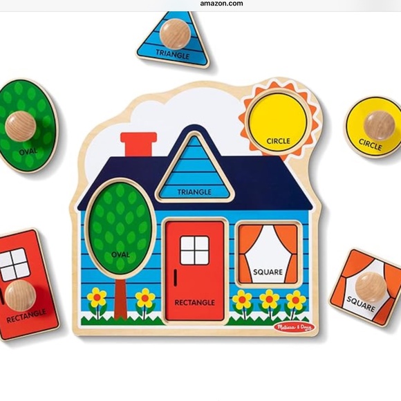 Melissa & Doug Bundle of 2 Wooden Puzzles Ages 12 months to 2 EUC - Picture 3 of 12